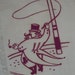 RESERVED Vintage Circus Textile Ringmaster Cracks the Whip