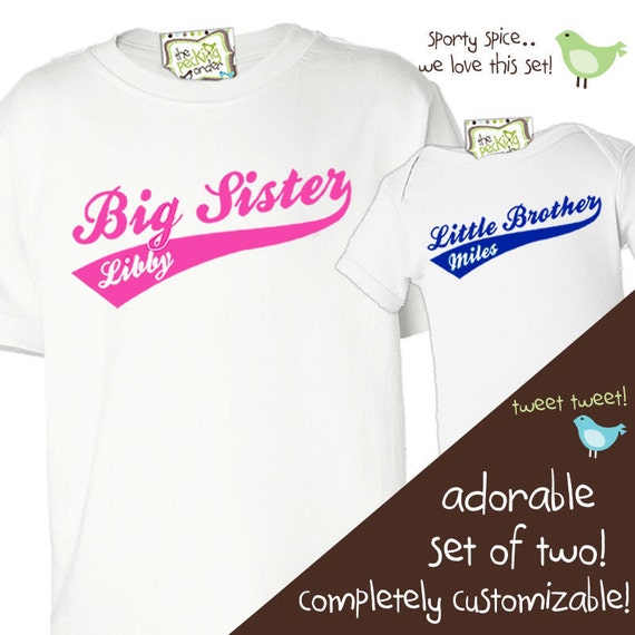 matching sibling shirts big brother little brother by zoeysattic