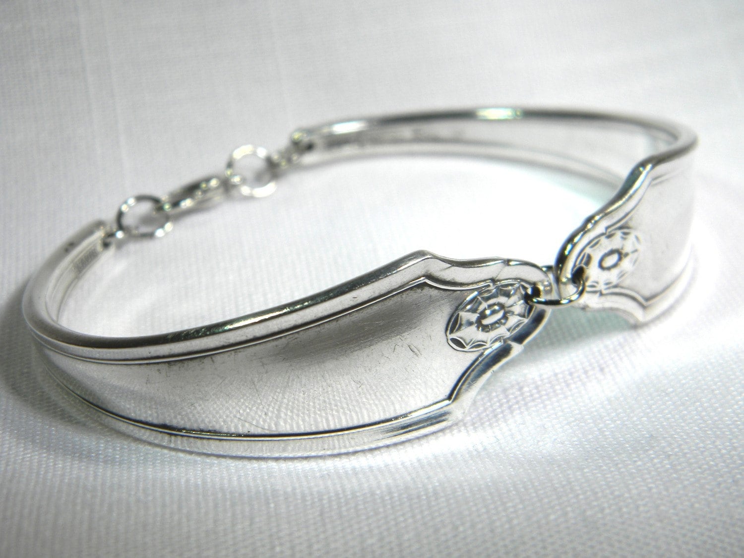 1912 Vintage Spoon Bracelet Upcycled Antique