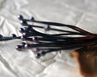 20 Rustic Handmade Pure Copper Ball Headpins 20 Gauge