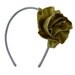 Flora lime\/silver headband