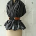 artLAB MEN'S or WOMEN'S WOOL SCARF Gray Distressed Text Autumn Winter OOAK READY to SHIP