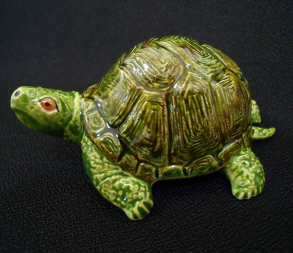 Miniature Turtle Set Ceramic Turtles