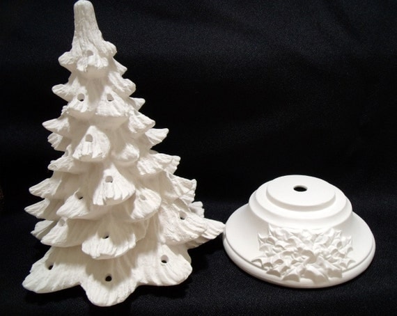 Ready To Paint Ceramic Christmas Tree Kit 11 Inches