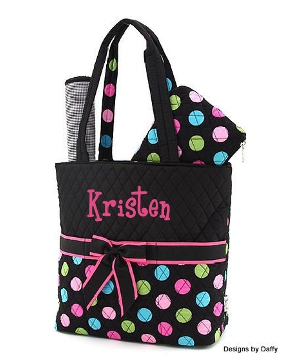 Quilted Personalized Diaper Bag