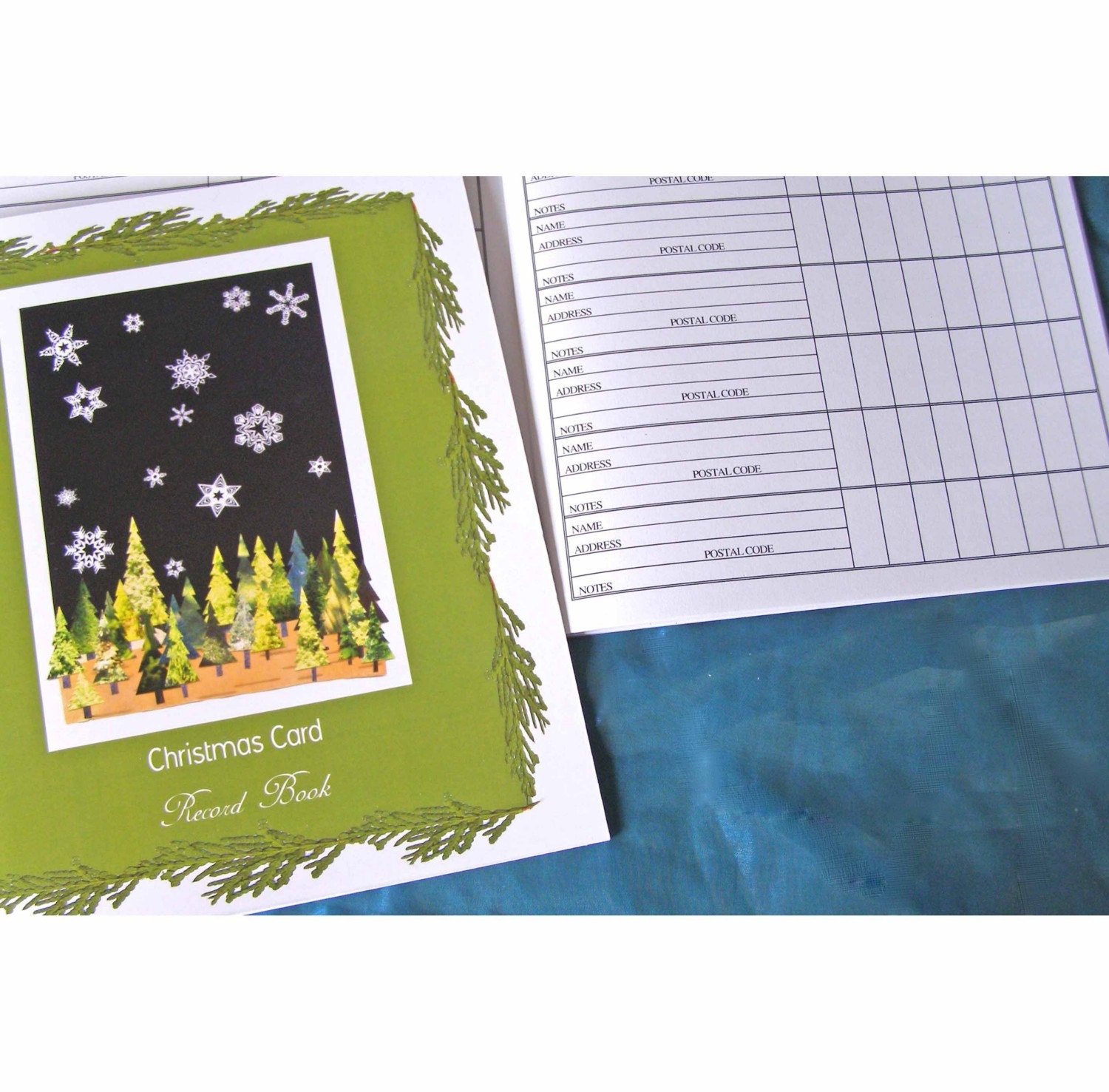 Christmas Card Record Book by celebrationscards on Etsy