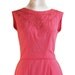 60s Coral Embroidered Summer Dress