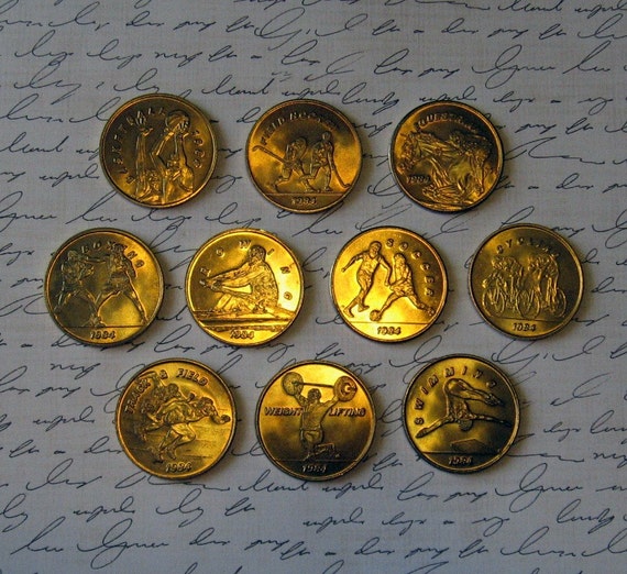 1984 Olympic Transportation Tokens Collector Coins by AMAZONART