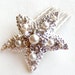 RESERVED Starfish Comb - Pearl and Rhinestones - Vintage Style Brooch - Silver - Beach Wedding