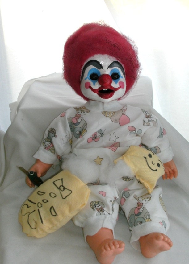 creepy clown doll