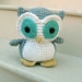 crochet owl stuffed animal