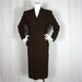 Classic Vintage 40s Cocoa Brown Wool Suit, Sz M