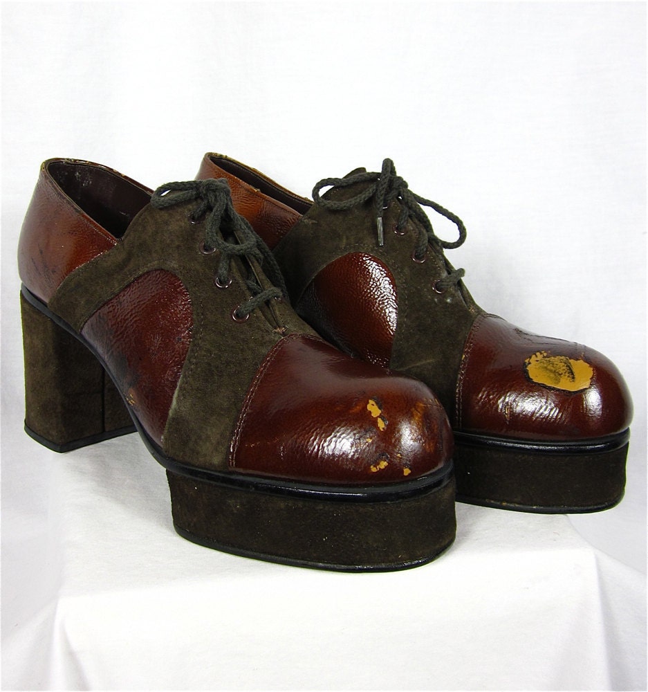 mens 70's platform shoes for sale