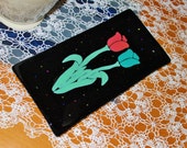 Tulip fused glass platter FREE SHIPPING