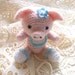 Pink Pig Crochet Amigurumi Amimal Folk Art