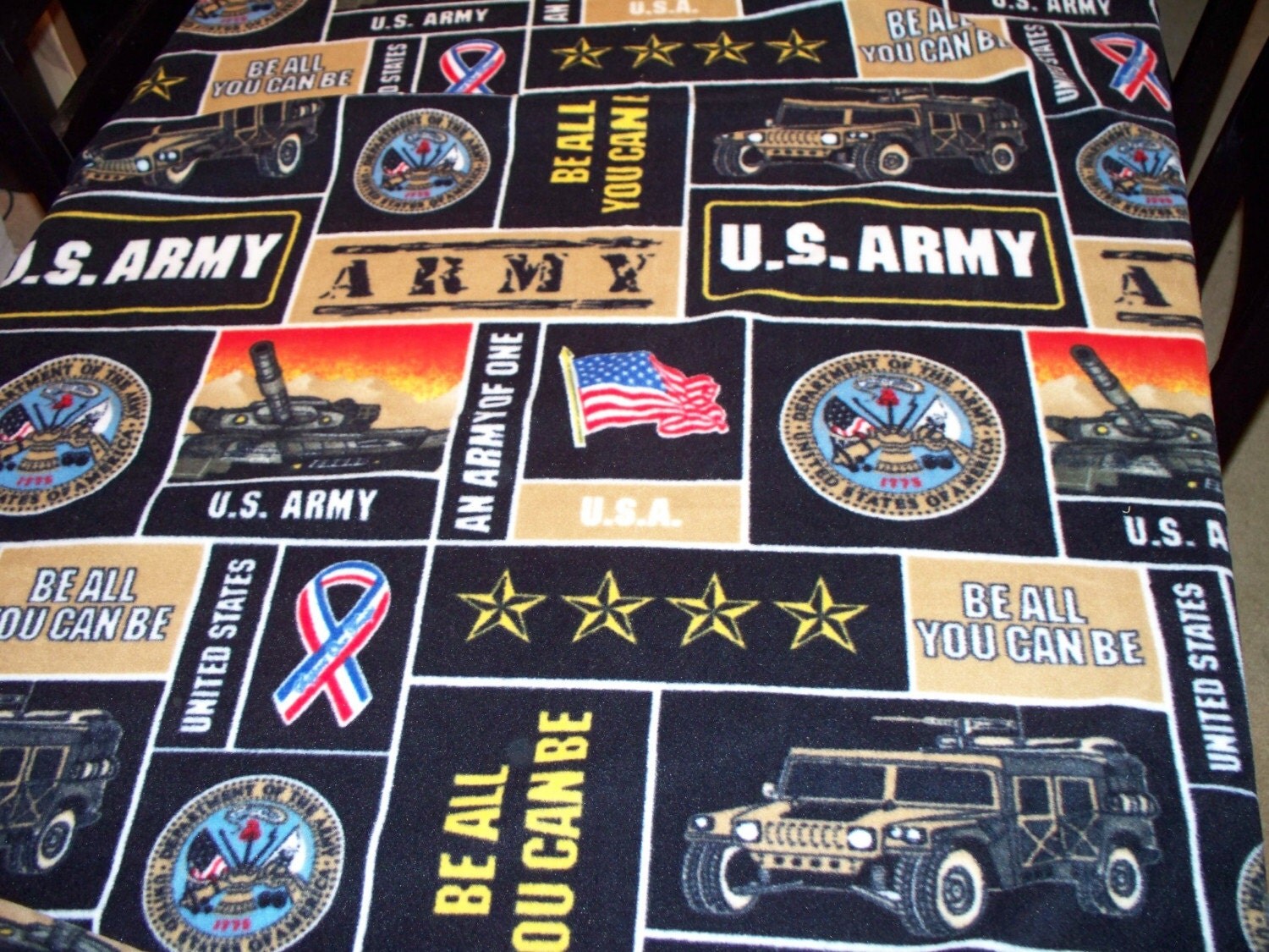 Army Fleece Fabric - Army Military