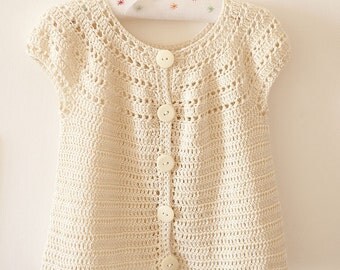 Crochet PATTERN - Sophie's Cardigan (sizes from 6months up to 5 years)