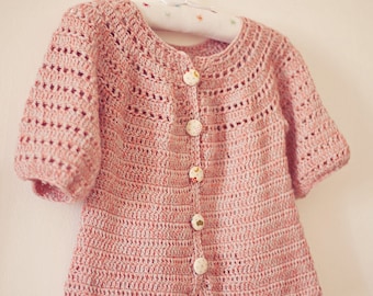 Crochet Cardigan PATTERN - Sophie's Cardigan (sizes from 6months up to 5 years)