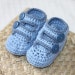 Instant download - baby Booties Crochet PATTERN (pdf file) - Baby Strap Shoes