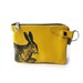 leather wallet yellow rabbit Custom order for Hila from Israël