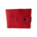 leather billfold wallet red pig folding coin wallet