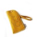 leather glasses case yellow glasses purse