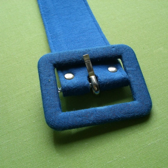 blue fabric belt