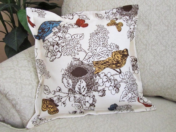Bird Decorative Throw Pillow Cover Sofa by asmushomeinteriors