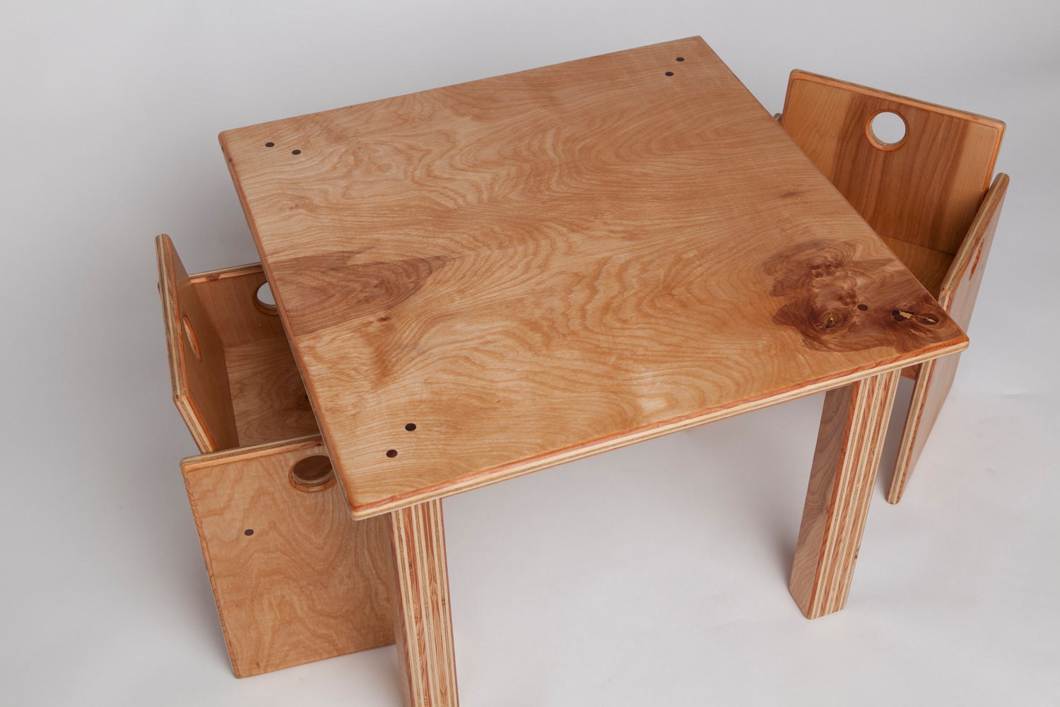 Toddler Size Wooden Table and Chairs