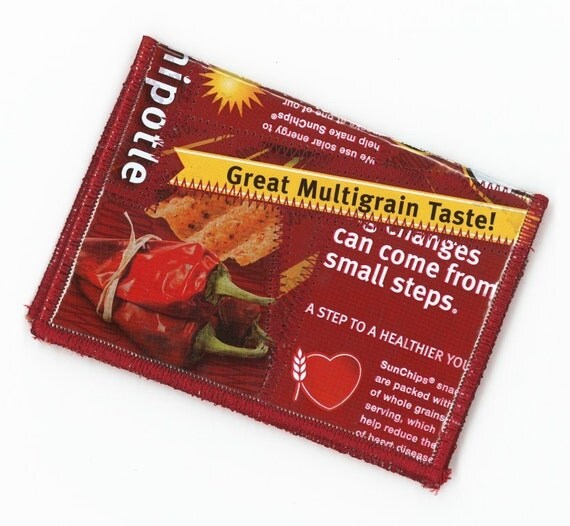 Recycled Spicy Chipotle Sun Chip Bags Mini Wallet