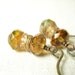 Cognac whiskey glass earrings copper