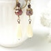 Winter berry earrings vanilla glass autumn fashion
