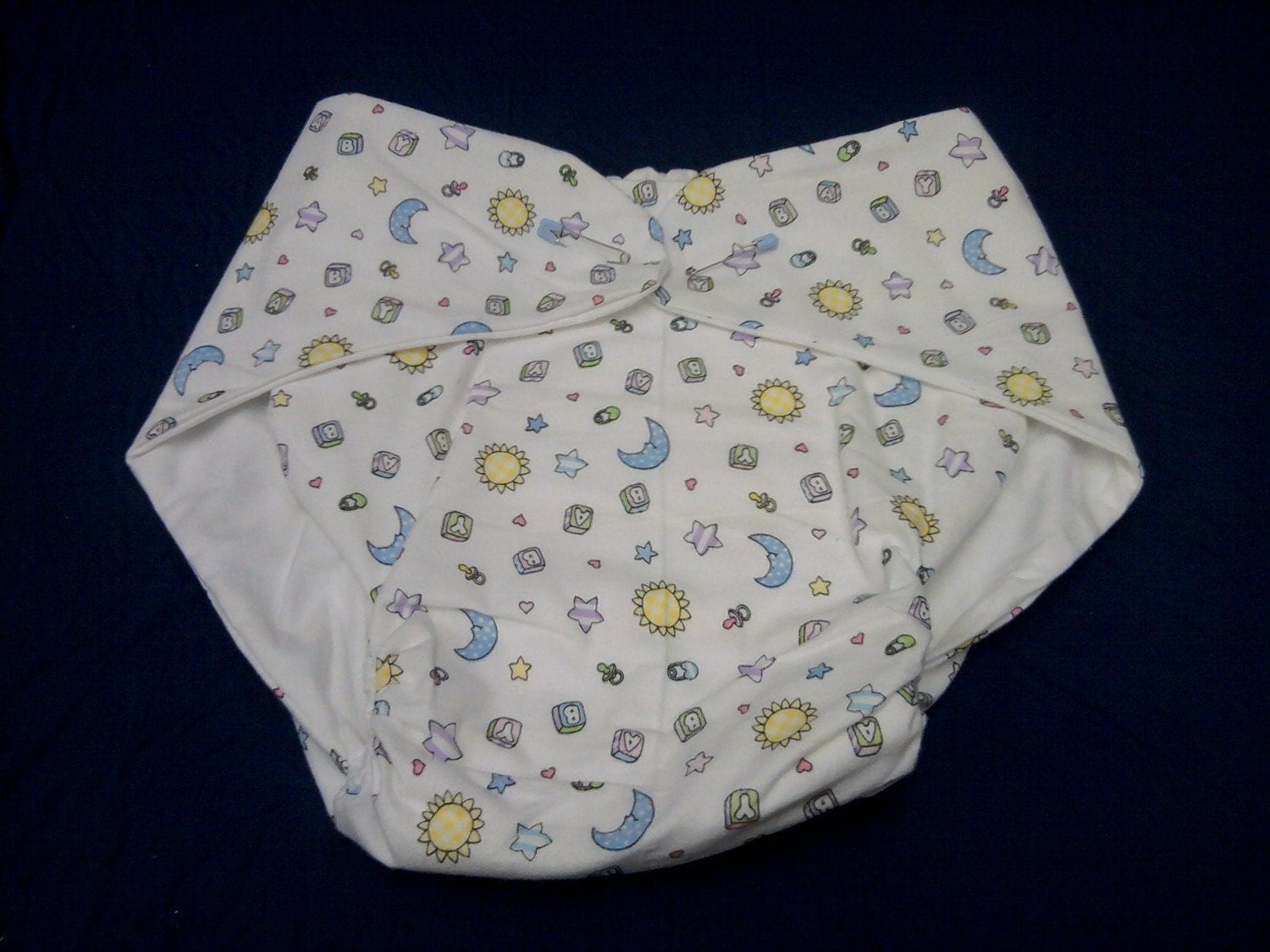 Adult Diaper Nursery Print Size 40 to 48 inches by nevergrownup