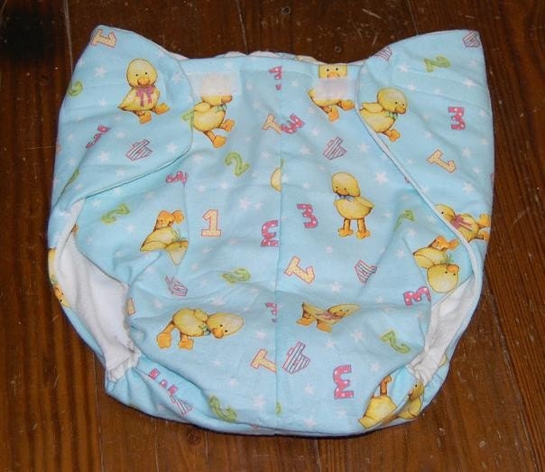 Youth Diaper or Adult Diaper Nursery Print Size 24 to 32