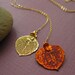 Genuine Aspen Leaves Lariat Necklace, Harbinger Lariat, Botanical Collection