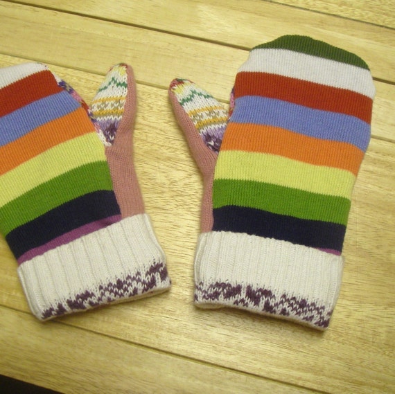 PDF Pattern Easy Recycled Sweater Mittens