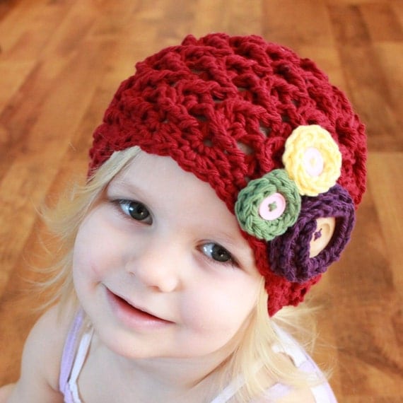 Instant Download - Crochet Pattern - Elise Hat (Baby - Adult)