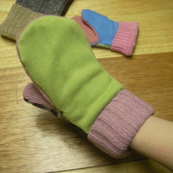 Pdf Pattern Easy Recycled Sweater Mittens