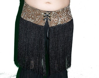 Belly Dance Long Fringe Hip wrap Hip belt Handmade