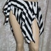 Skirt Bellydance Tribal Fusion Asymmetrical black white stripes