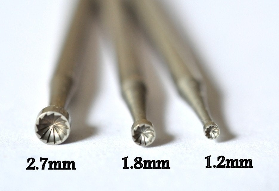 The Untimate Cup Bur Set 1.2mm 1.8mm and 2.7mm wire