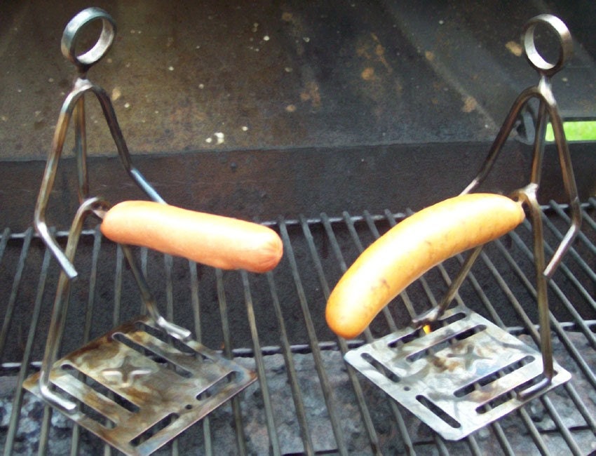 Weiner Roaster Man Grilling Accessory