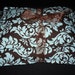 Microwavable Heat Pack Corn Bag Set for Pain Relief- Brown and Blue Damask