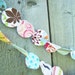 6 Foot Fabric Hand Cut Garland- Pastels