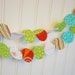 Colorful Christmas Party Fabric Garland-6 ft.