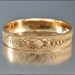 Victorian Bracelet Gold Fill Bangle Forget Me Not Flower Enamel Vintage 1900 Jewelry