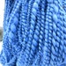 Bulky handspun yarn 96 yards merino, silk, alpaca, "Moody Blue"