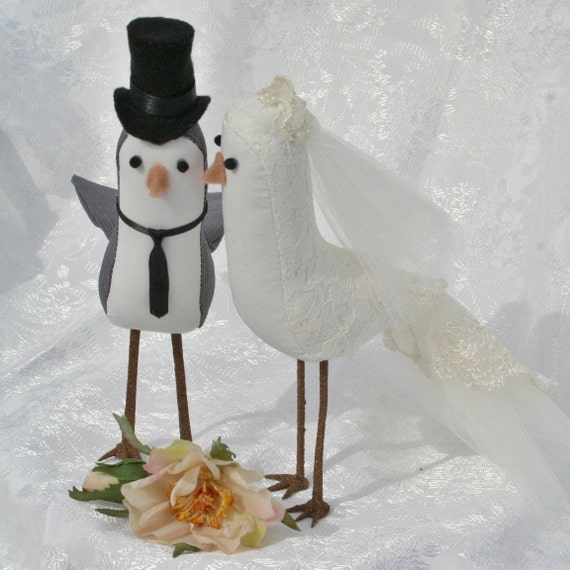 Bird Wedding Cake Toppers Vintage 4