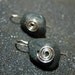 Beach Stone Earrings, pebble, rock, basalt, beach stone jewelry, beach comb, sand, summer, drilled, swirl, sterling silver, dangle