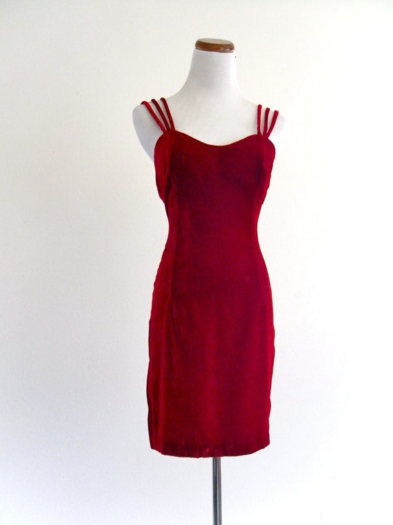 REd VeLvet BoDyCon Mini DreSs By JOnaThan MaRti